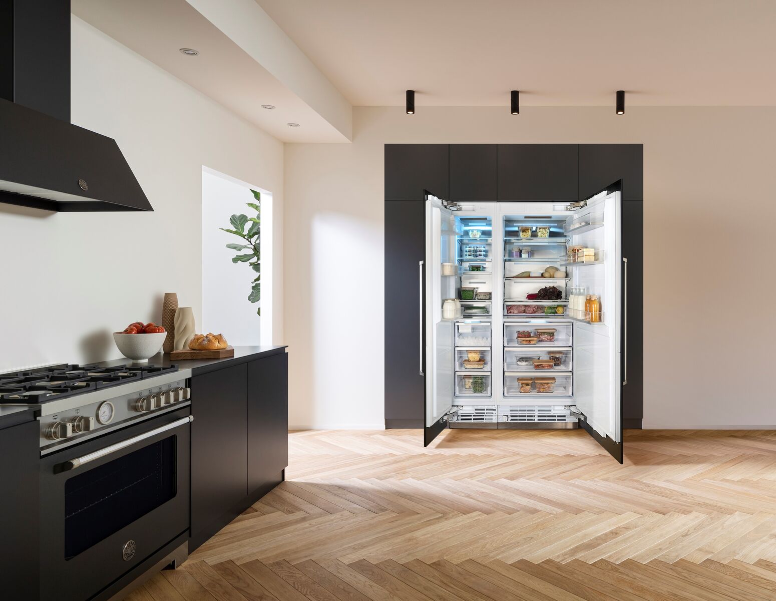 ΚΑΤΑΨΥΚΤΗΣ BERTAZZONI RFZ45S5FPLS | ΕΝΤΟΙΧΙΖΟΜΕΝΗ ΣΤΗΛΗ ΚΑΤΑΨΥΚΤΗΣ | PREMIUM SLOT-IN 4